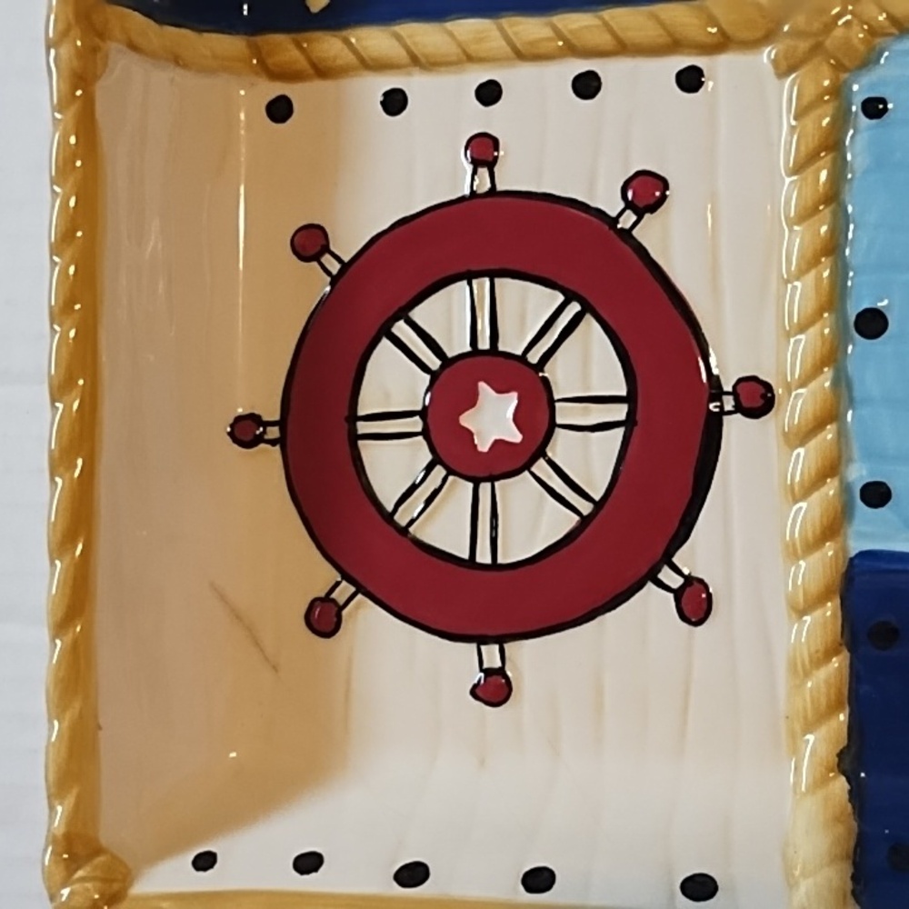 Nautical Themed Ceramic Platter - Picture 3 of 16